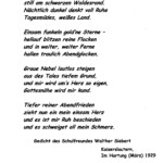Gedicht von Schulfreund Text
